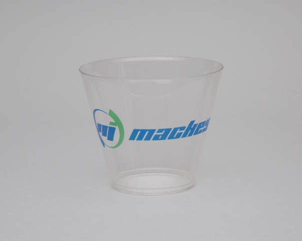 Plastic cup: Mackey Airlines