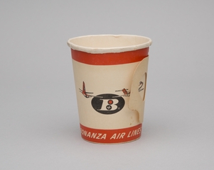Image: paper cup: Bonanza Air Lines