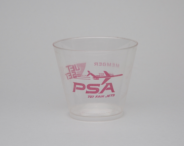 Image: plastic cup: Pacific Southwest Airlines (PSA)