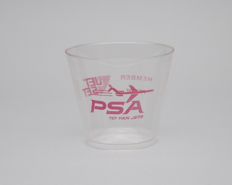 Image: plastic cup: Pacific Southwest Airlines (PSA)