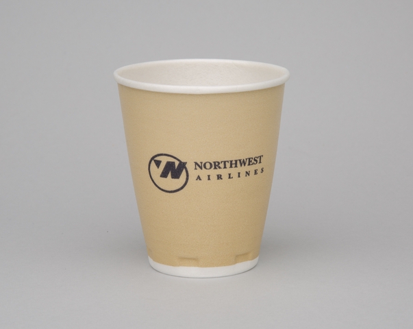 Polystyrene cup: Northwest Airlines