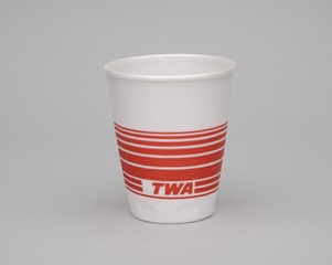 Image: polystyrene cup: TWA (Trans World Airlines)