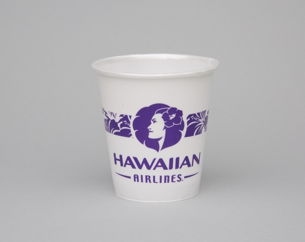 Polystyrene cup: Hawaiian Airlines