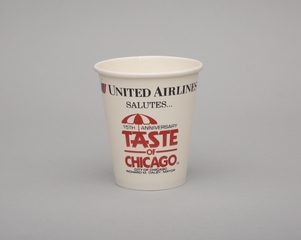 Image: paper cup: United Airlines