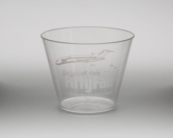 Plastic cup: Western Airlines
