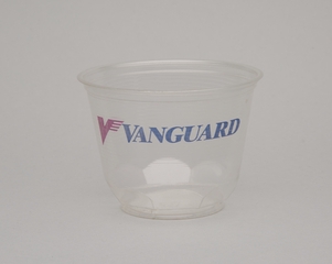 Image: plastic cup: Vanguard Airlines