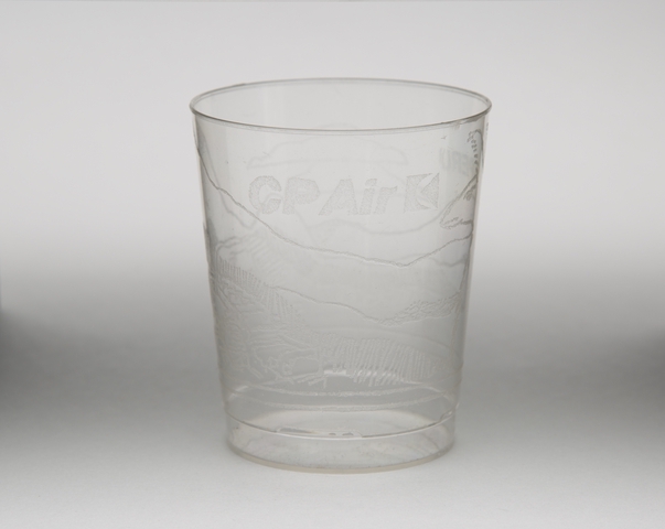 Plastic cup: CP Air