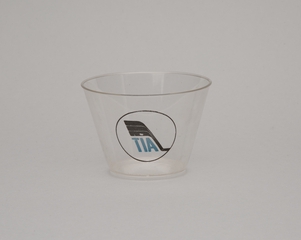 Image: plastic cup: Trans International Airlines