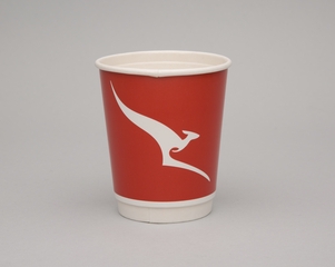 Image: paper cup: Qantas Airways