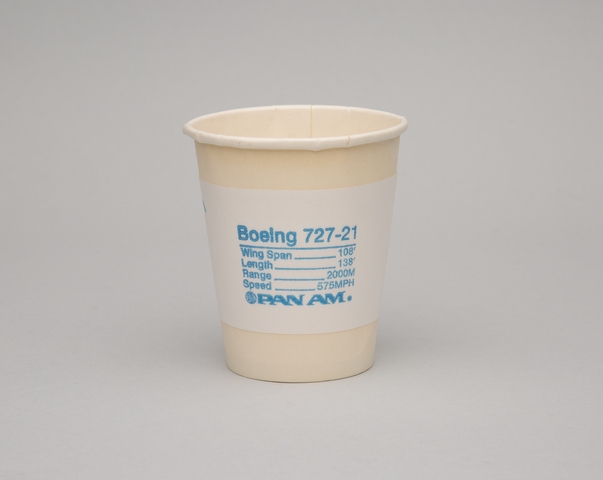 Paper cup: Pan American World Airways