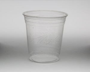 Image: plastic cup: Alaska Airlines