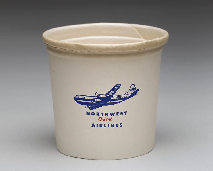 Image: paper cup: Northwest Orient Airlines