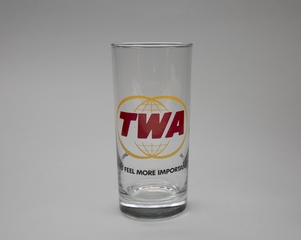 Image: tall tumbler: TWA (Trans World Airlines)