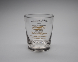 Image: commemorative glass: Pan American World Airways