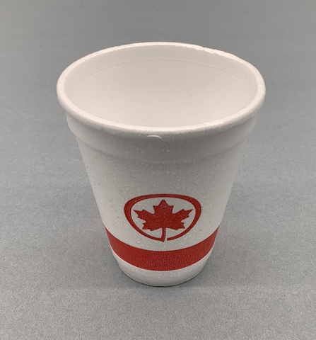 Disposable cup: Air Canada