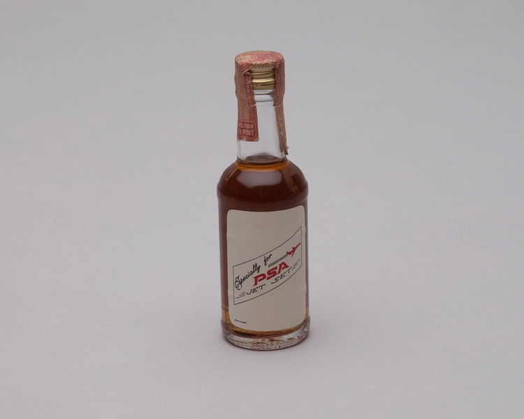 Image: miniature liquor bottle: Pacific Southwest Airlines (PSA), Early Times