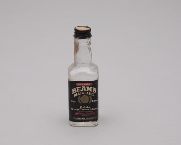 Miniature liquor bottle: Beam’s Black Label