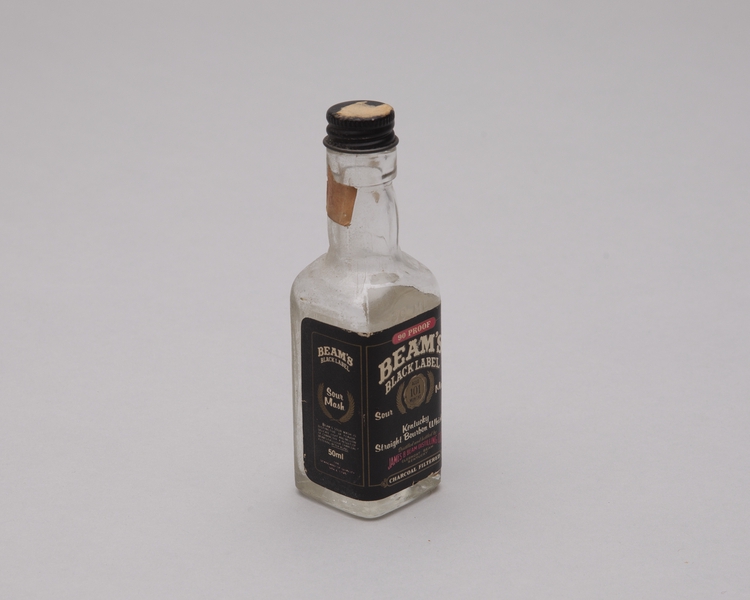 Image: miniature liquor bottle: Beam’s Black Label