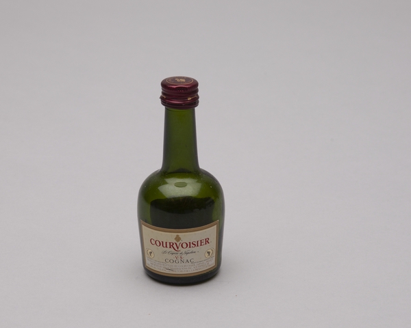 Miniature liquor bottle: Courvoisier cognac