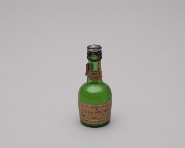 Miniature liquor bottle: Courvoisier cognac