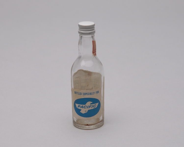 Image: miniature liquor bottle: Pacific Air Lines, Vaugh Jones Martini