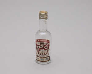 Image: miniature liquor bottle: United Air Lines, Smirnoff Vodka