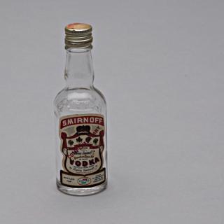Image #1: miniature liquor bottle: United Air Lines, Smirnoff Vodka