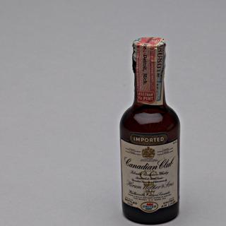 Image #1: miniature liquor bottle: United Air Lines, Canadian Club