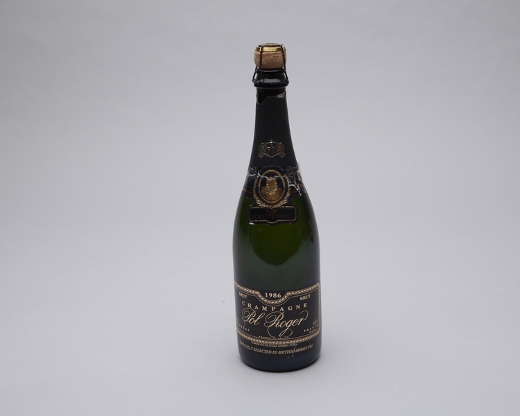 Image: Champagne bottle: British Airways