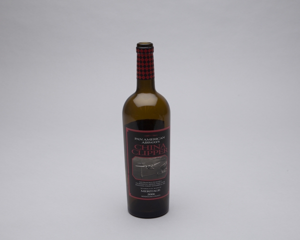 Wine bottle: Seabiscuit Ranch Winery, Pan American Airways System Martin M-130 China Clipper
