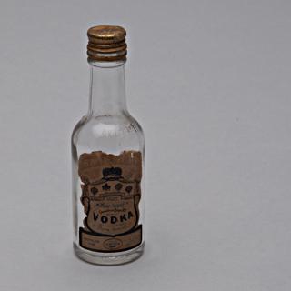 Image #1: miniature liquor bottle: United Air Lines, Smirnoff Vodka