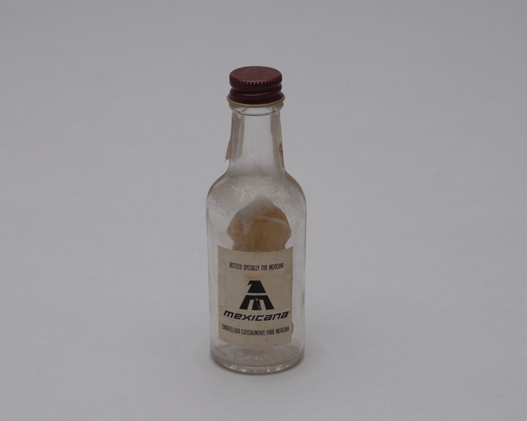 Image: miniature liquor bottle: Mexicana Airlines, Chivas Regal, Blended Scotch Whisky