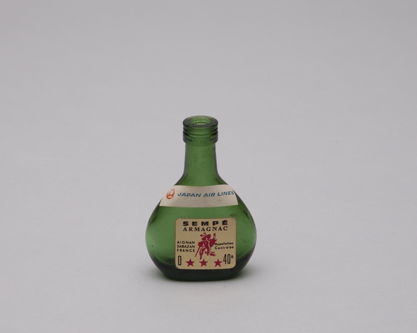 Miniature liquor bottle: Japan Air Lines, Sempé Armagnac