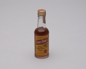 Image: miniature liquor bottle: Pacific Southwest Airlines (PSA), Early Times Kentucky Straight Bourbon Whisky