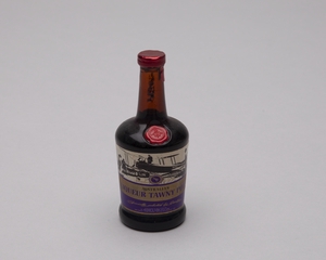 Image: miniature liquor bottle: Qantas Airways, G. Gramps and Sons Tawny Port