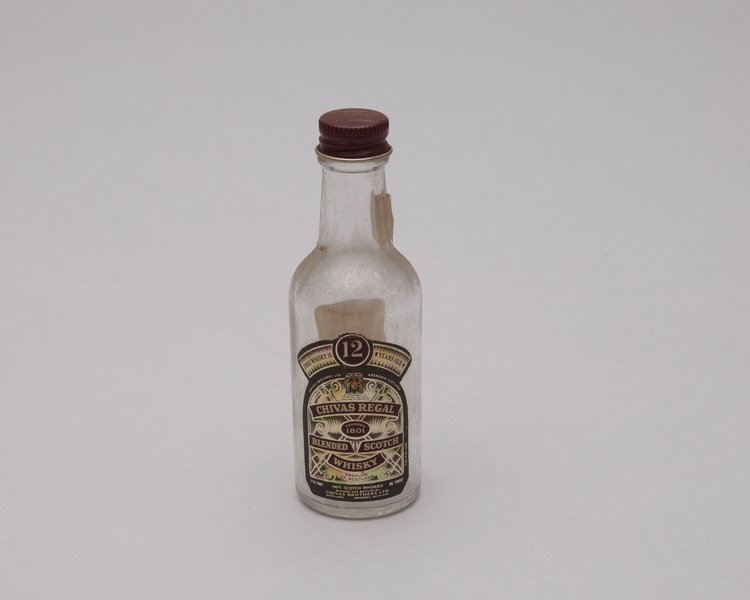 Image: miniature liquor bottle: Mexicana Airlines, Chivas Regal 
