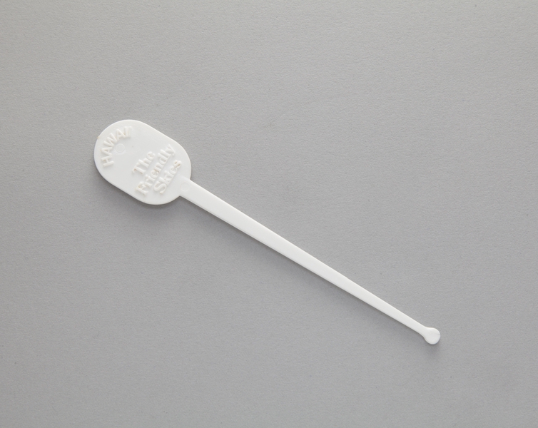 Image: swizzle stick: United Air Lines, Hawaii