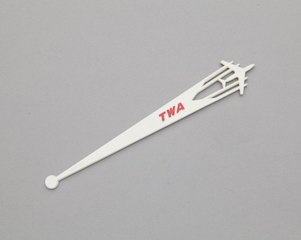 Image: swizzle stick: TWA (Trans World Airlines)