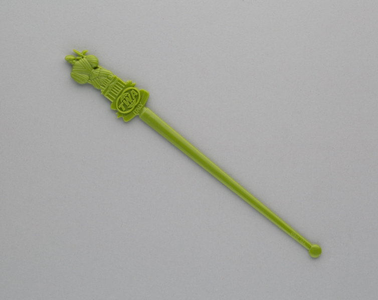 Image: swizzle stick: TWA (Trans World Airlines), Italy