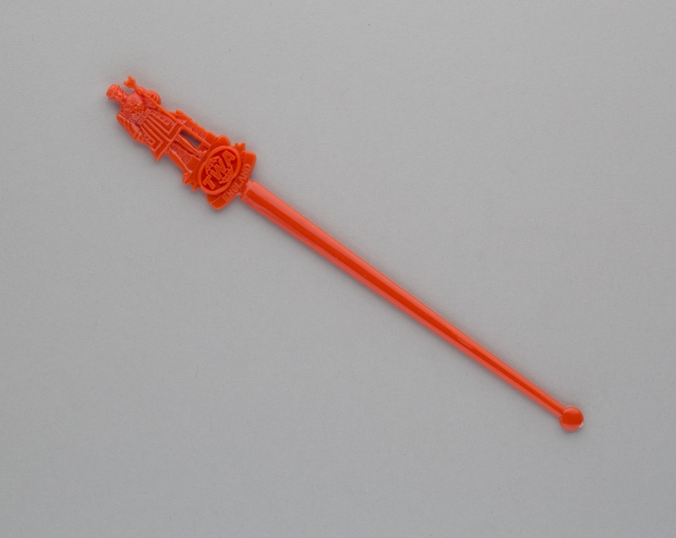 Image: swizzle stick: TWA (Trans World Airlines), England