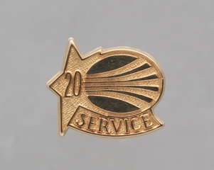 Image: service pin: Continental Airlines, 20 years