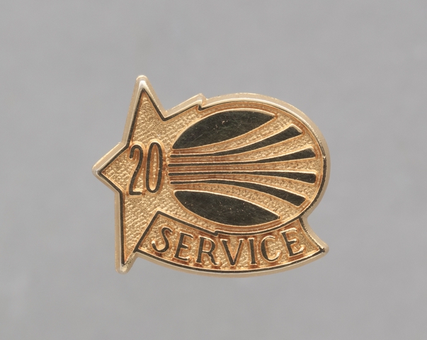 Service pin: Continental Airlines, 20 years