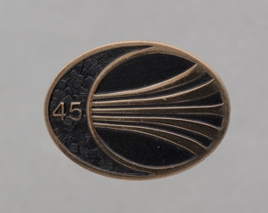 Image: service pin / tie tack: Continental Airlines, 45 years