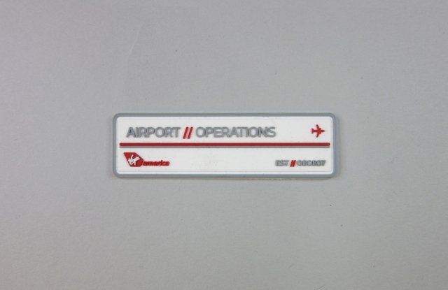 Uniform patch: Virgin America, Airport Operations