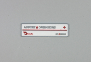 Image: uniform patch: Virgin America, Airport Operations