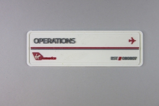 Image: uniform patch: Virgin America, Operations