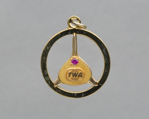 Image: service pendant: TWA (Trans World Airlines), 15 years