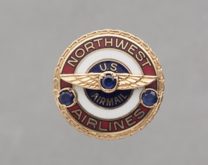 Image: service pin: Northwest Airlines, 15 year