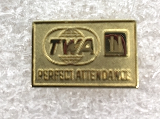 Image: service pin: TWA (Trans World Airlines), Perfect attendance