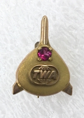 Image: service pin: TWA (Trans World Airlines), 15 year